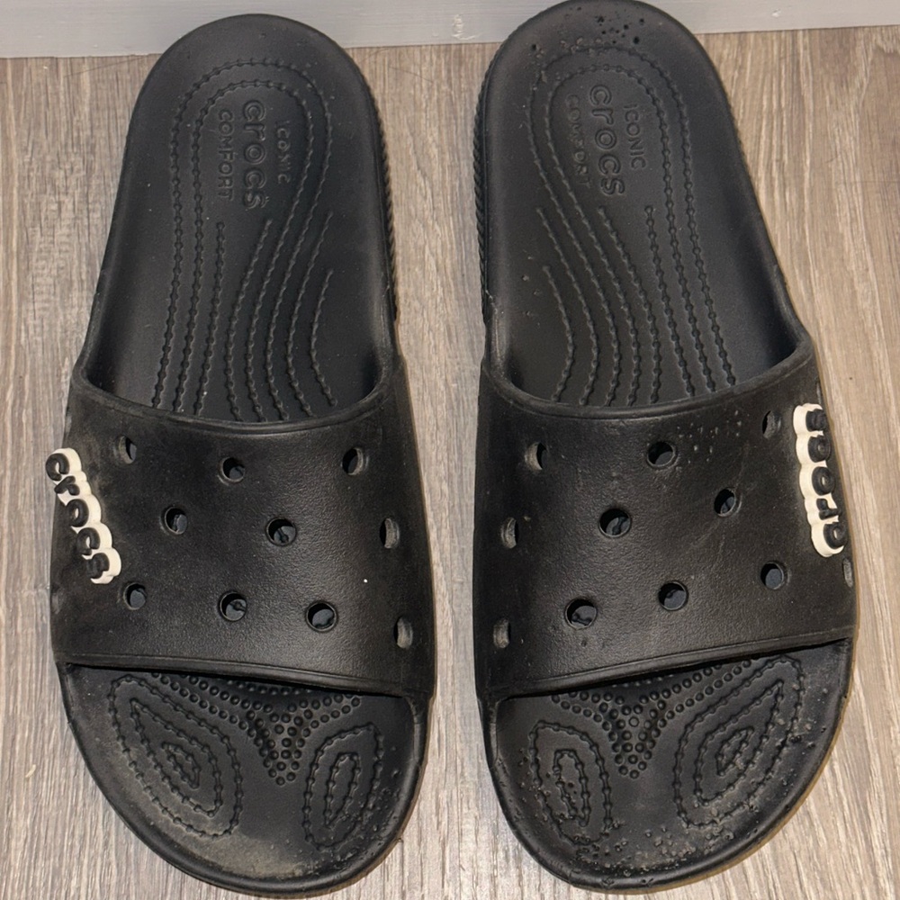 CROCS Black Slide Sandals